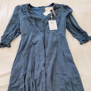 NWT Andrea Smocked Shoulder Clip Dot